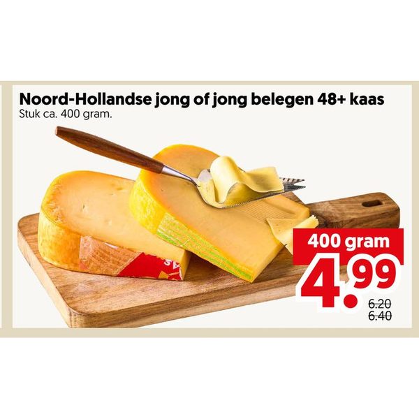 Noord-Hollandse jong of jong belegen 48+ kaas