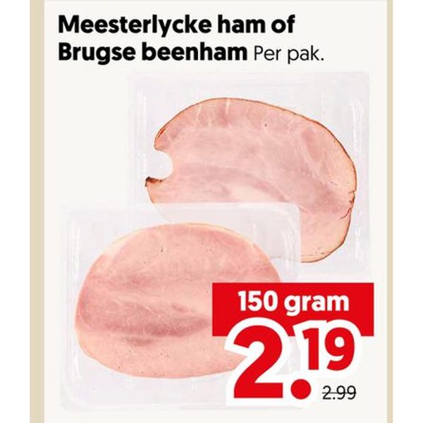 Meesterlycke ham of Brugse beenham