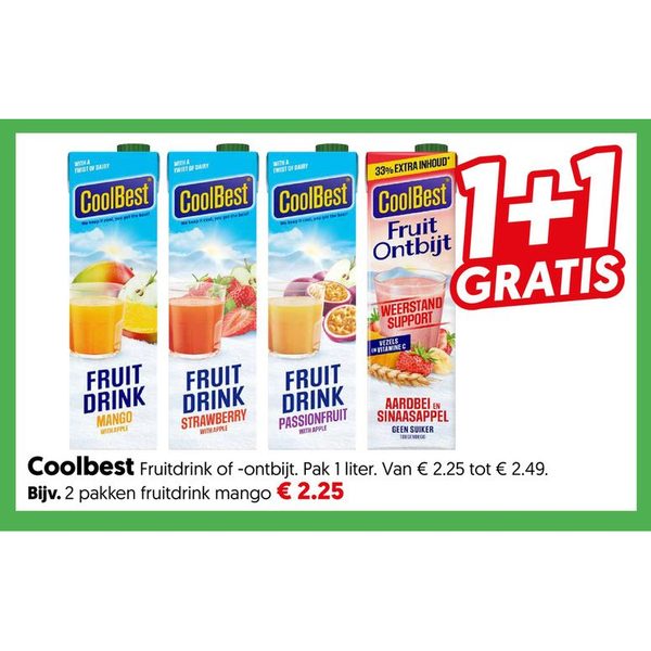 Coolbest Fruitdrink of -ontbijt