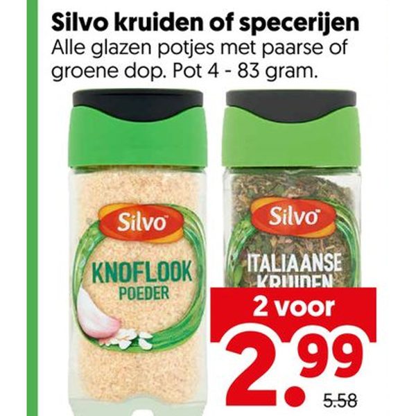 Silvo kruiden of specerijen
