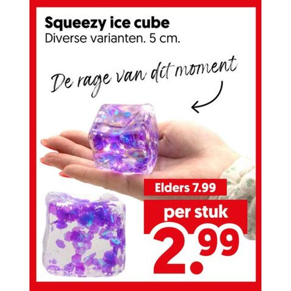 Squeezy ice cube