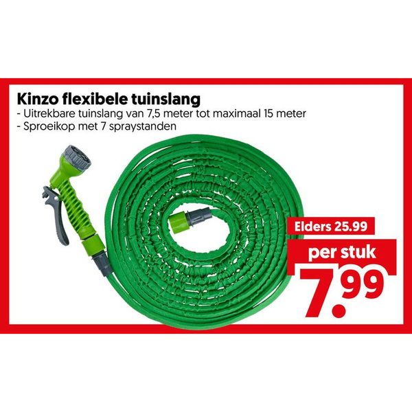 Kinzo flexibele tuinslang