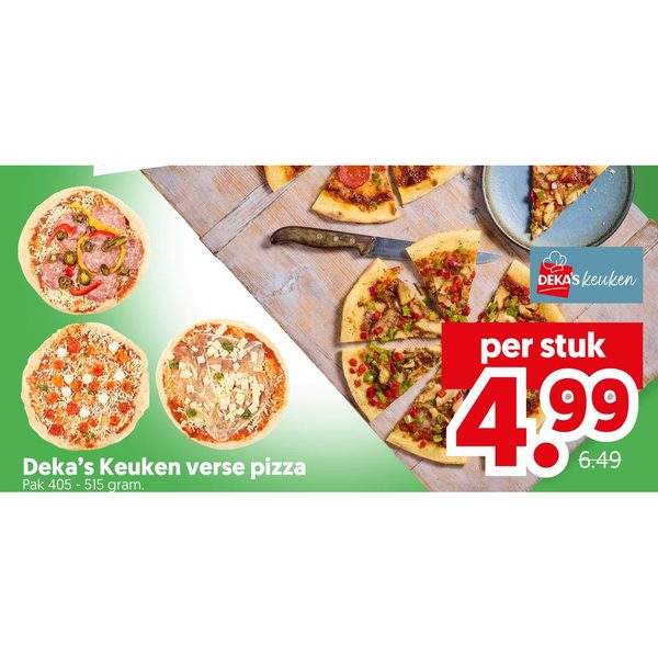 Deka's Keuken verse pizza