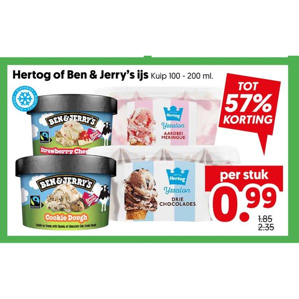 Hertog of Ben & Jerry's ijs