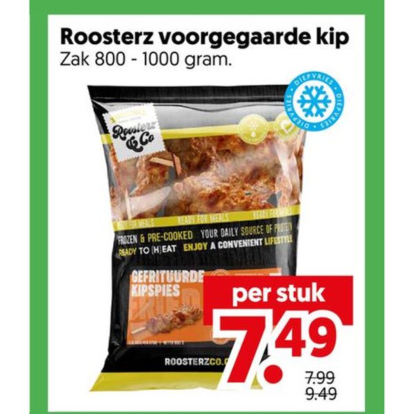 Roosterz voorgegaarde kip