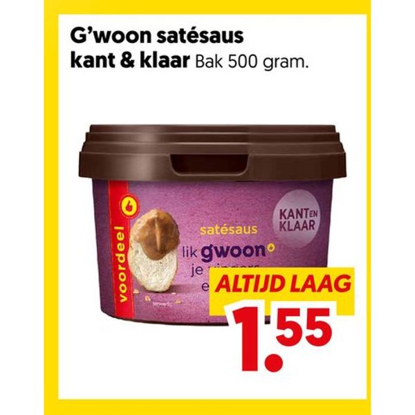 Satésaus kant & klaar