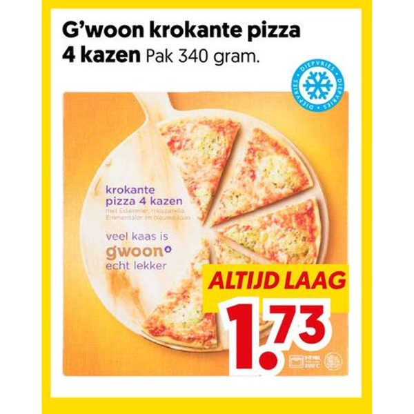 Krokante pizza 4 kazen