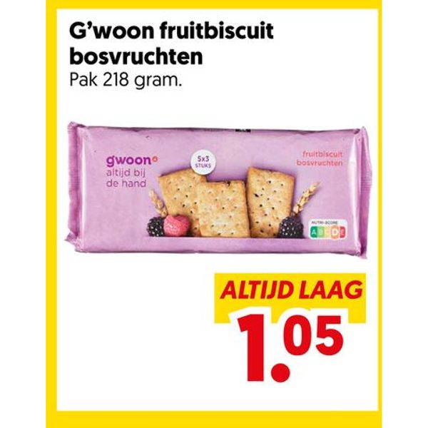 Fruitbiscuit bosvruchten