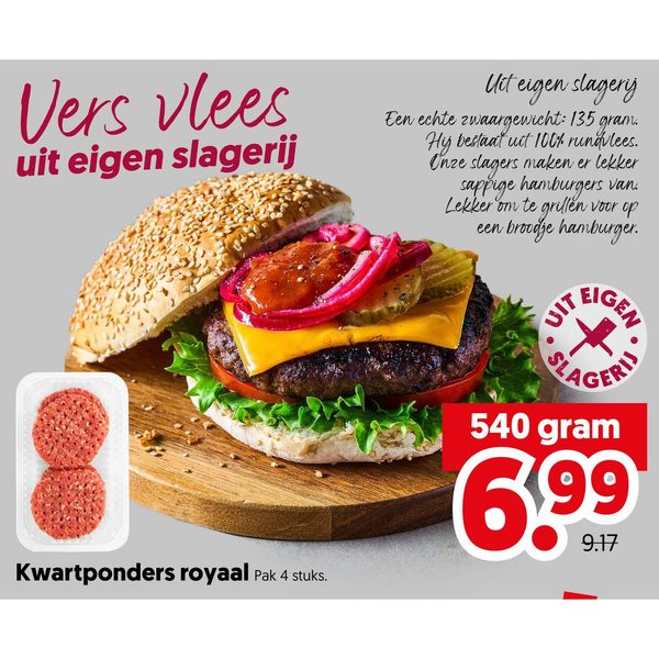 Kwartponders royaal