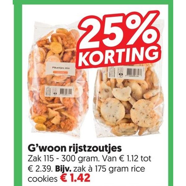 G'woon rijstzoutjes
