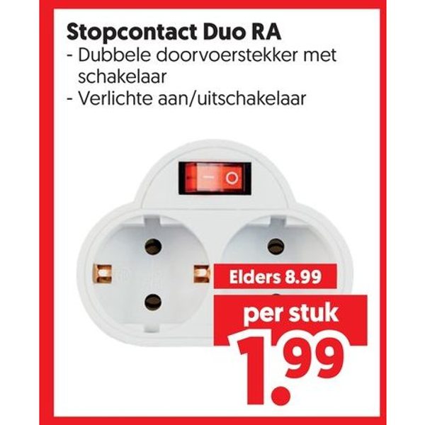 Stopcontact Duo RA