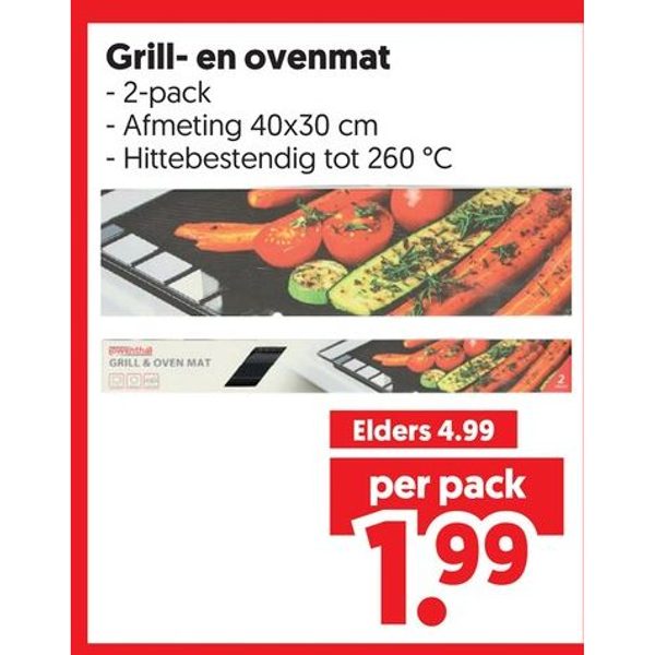 Grill- en ovenmat