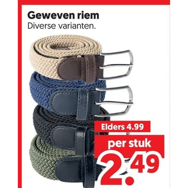 Geweven riem