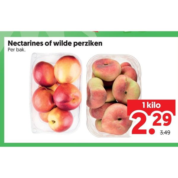 Nectarines of wilde perziken