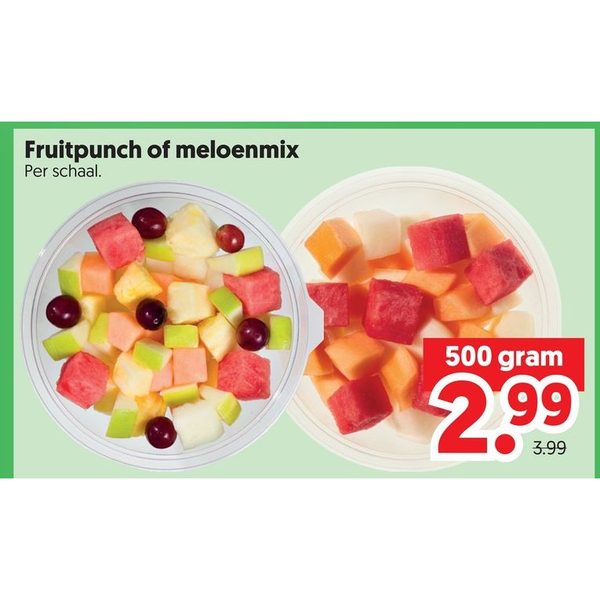 Fruitpunch of meloenmix