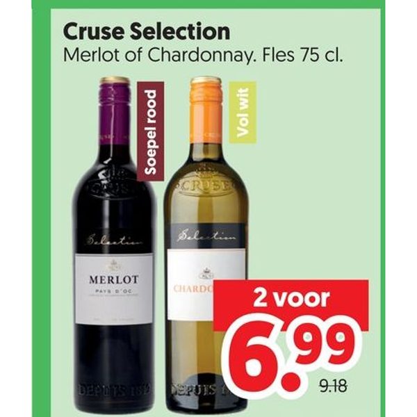 Cruse Selection Merlot of Chardonnay