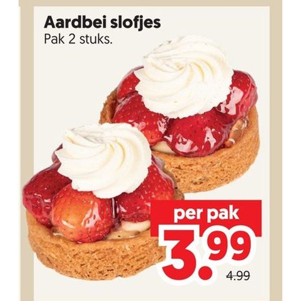 Aardbei slofjes