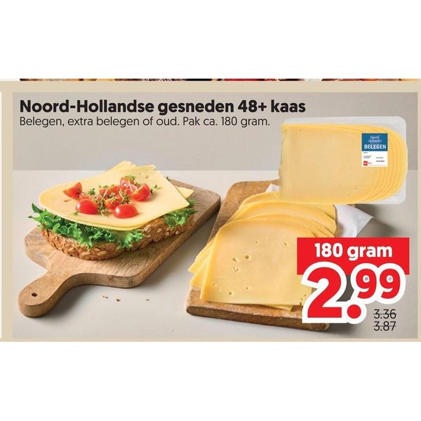 Noord-Hollandse gesneden 48+ kaas