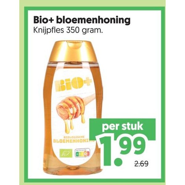 Bio+ bloemenhoning