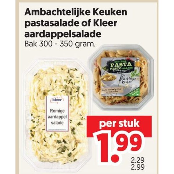 Ambachtelijke Keuken pastasalade of Kleer aardappelsalade