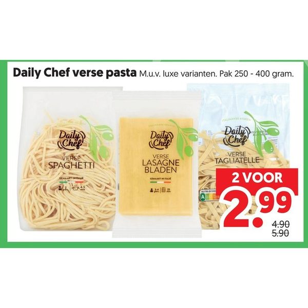 Daily Chef verse pasta
