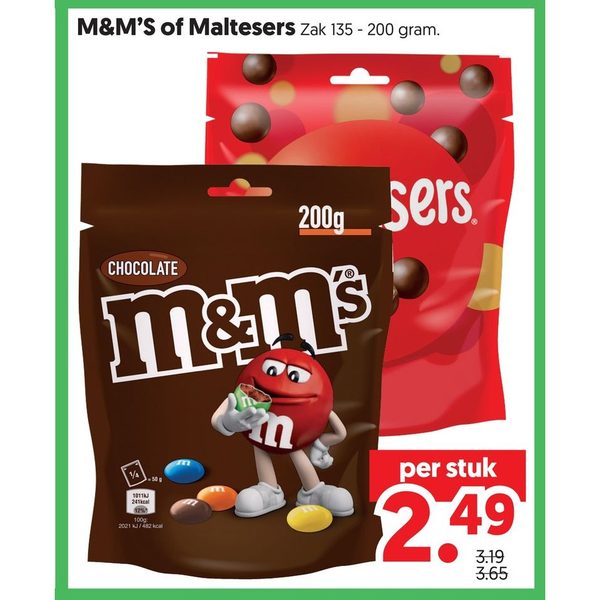 M&M'S of Maltesers