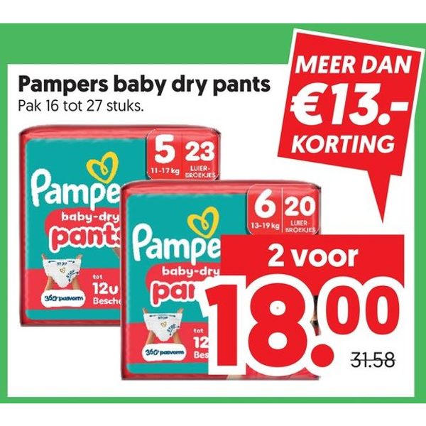 Pampers baby dry pants