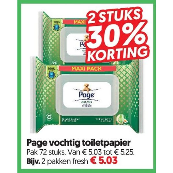 Vochtig toiletpapier