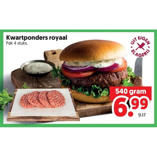 Kwartponders royaal