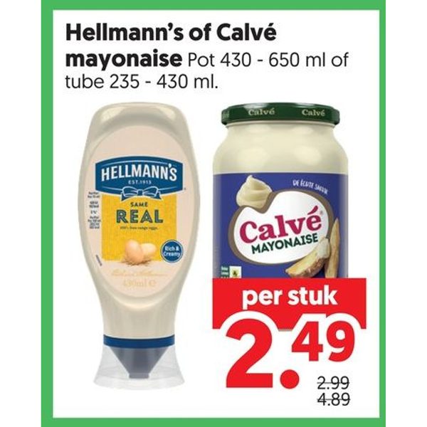 Hellmann's of Calvé mayonaise