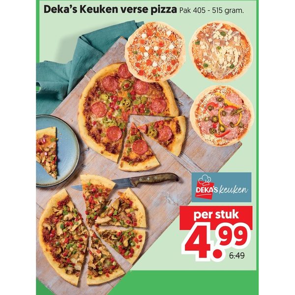 Deka's Keuken verse pizza