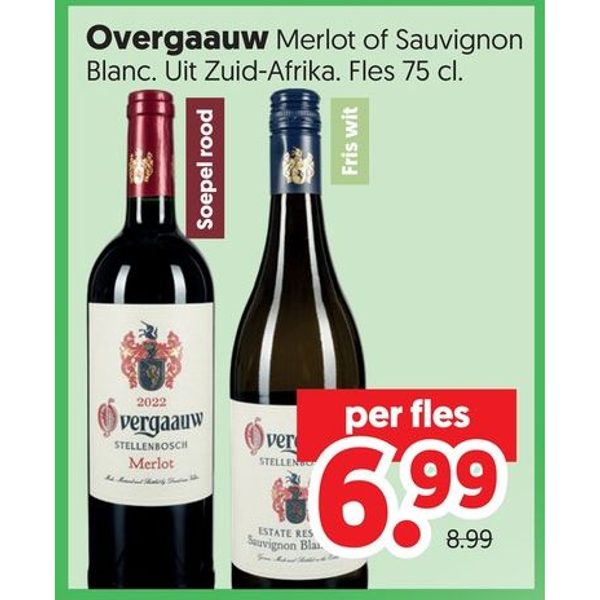 Overgaauw Merlot of Sauvignon Blanc