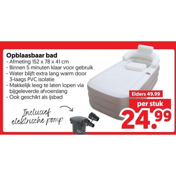 Opblaasbaar bad