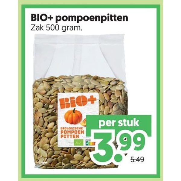 BIO+ pompoenpitten