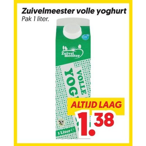 Zuivelmeester volle yoghurt