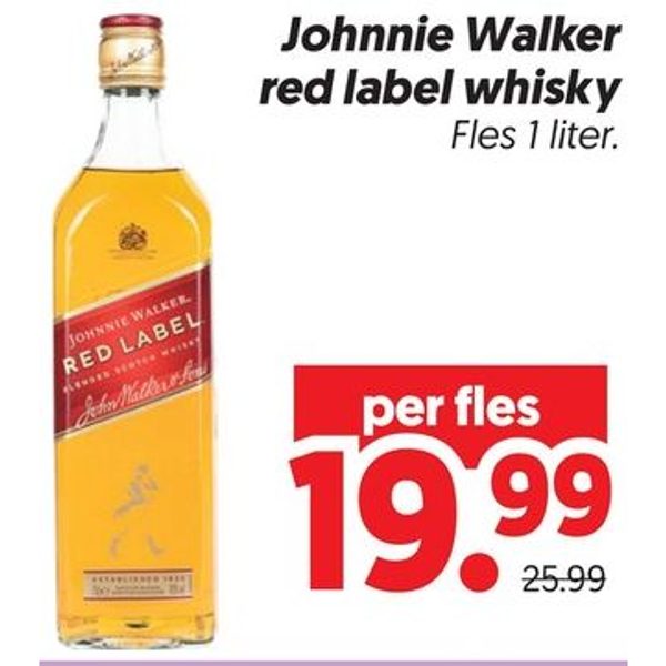 Johnnie Walker red label whisky