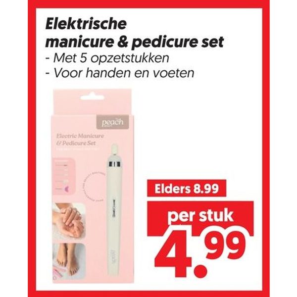 Elektrische manicure & pedicure set