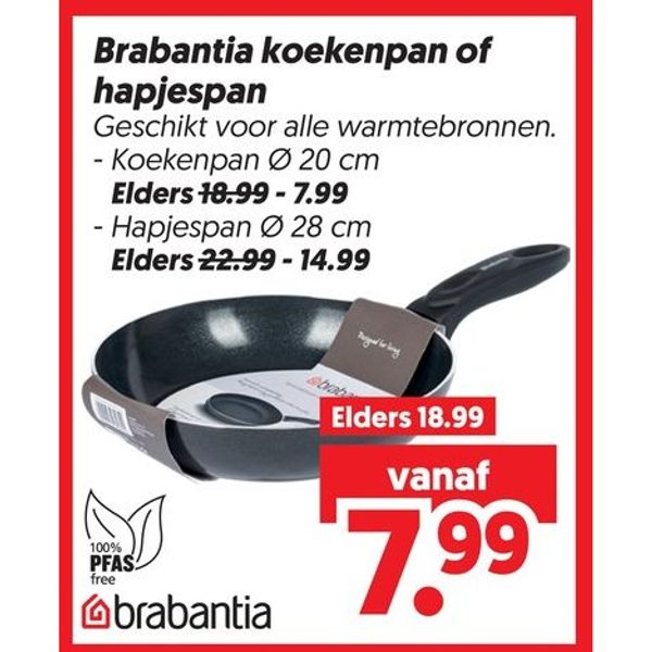 Brabantia koekenpan of hapjespan