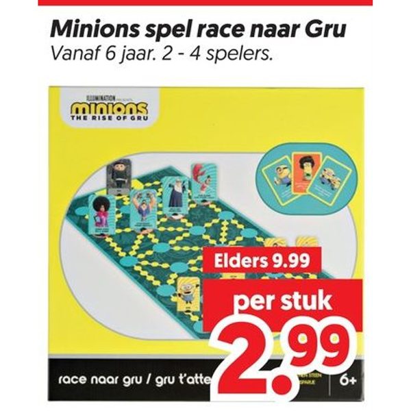 Minions spel race naar Gru