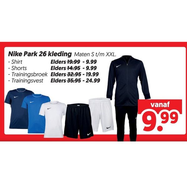 Nike Park 26 kleding