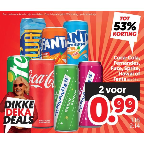 Coca-Cola, Fernandes, Fuze, Sprite, Hawai of Fanta