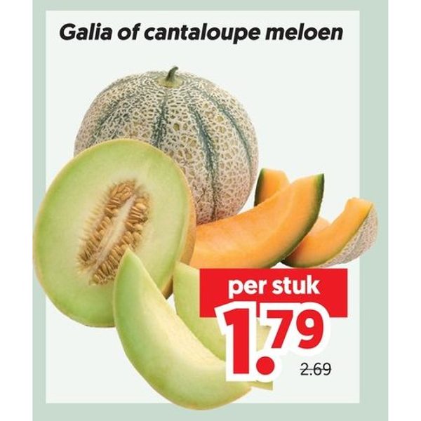 Galia of cantaloupe meloen