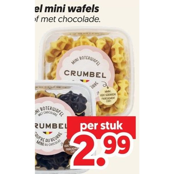 Crumbel mini wafels