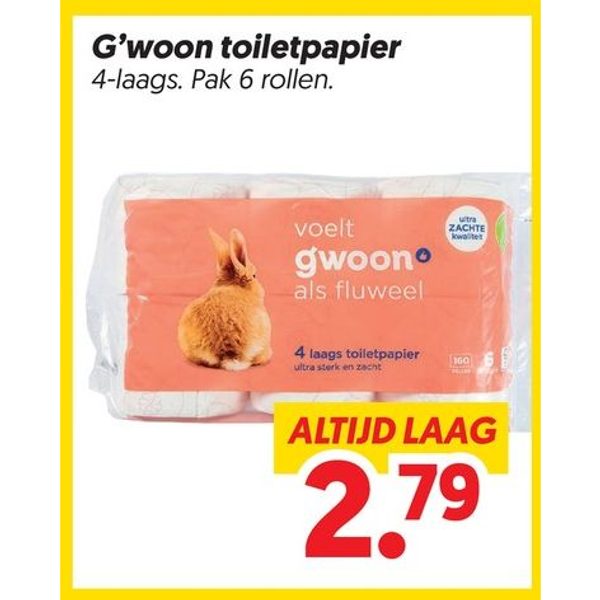Toiletpapier 4-laags
