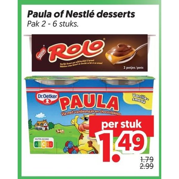 Paula of Nestlé desserts