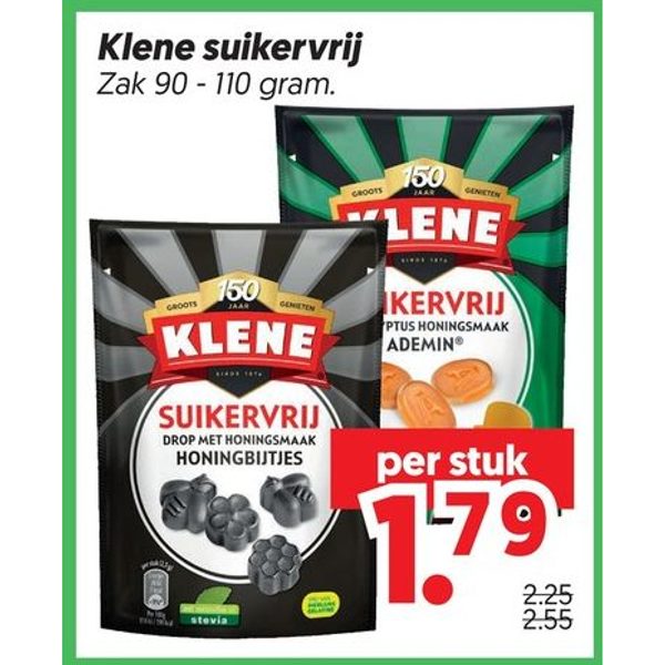 Klene suikervrij