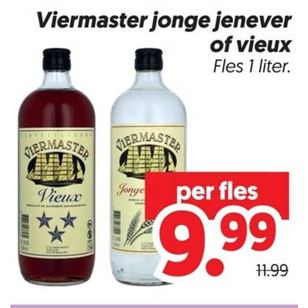 Viermaster jonge jenever of vieux