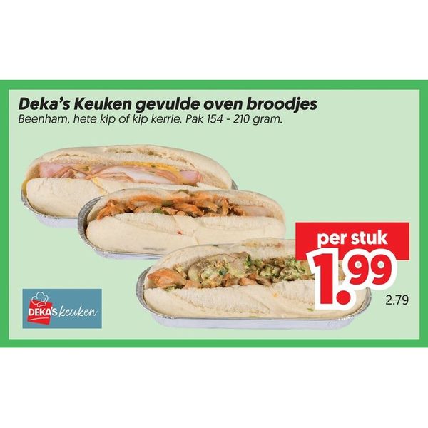 Deka’s Keuken gevulde oven broodjes