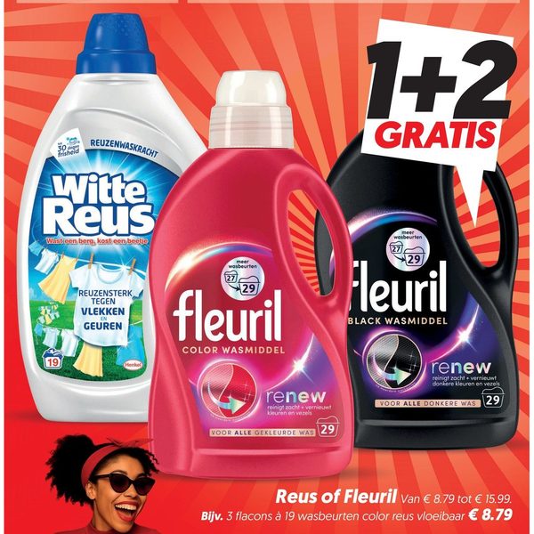 Witte Reus of Fleuril Wasmiddel