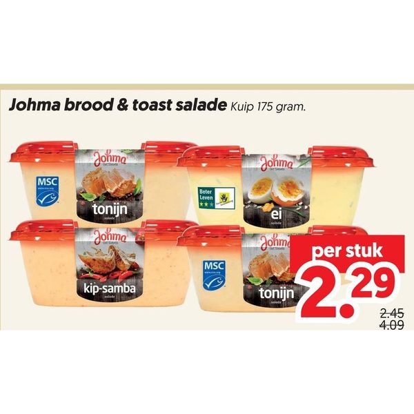 Johma brood & toast salade